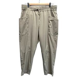 LL Bean Women Activewear Lightweight Hiking Pants Elastic Waist L‎ Gorpcore